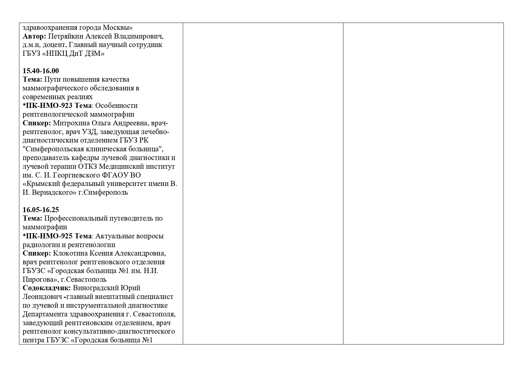 Деловая программа "Здравоохранение. Крым 2025"