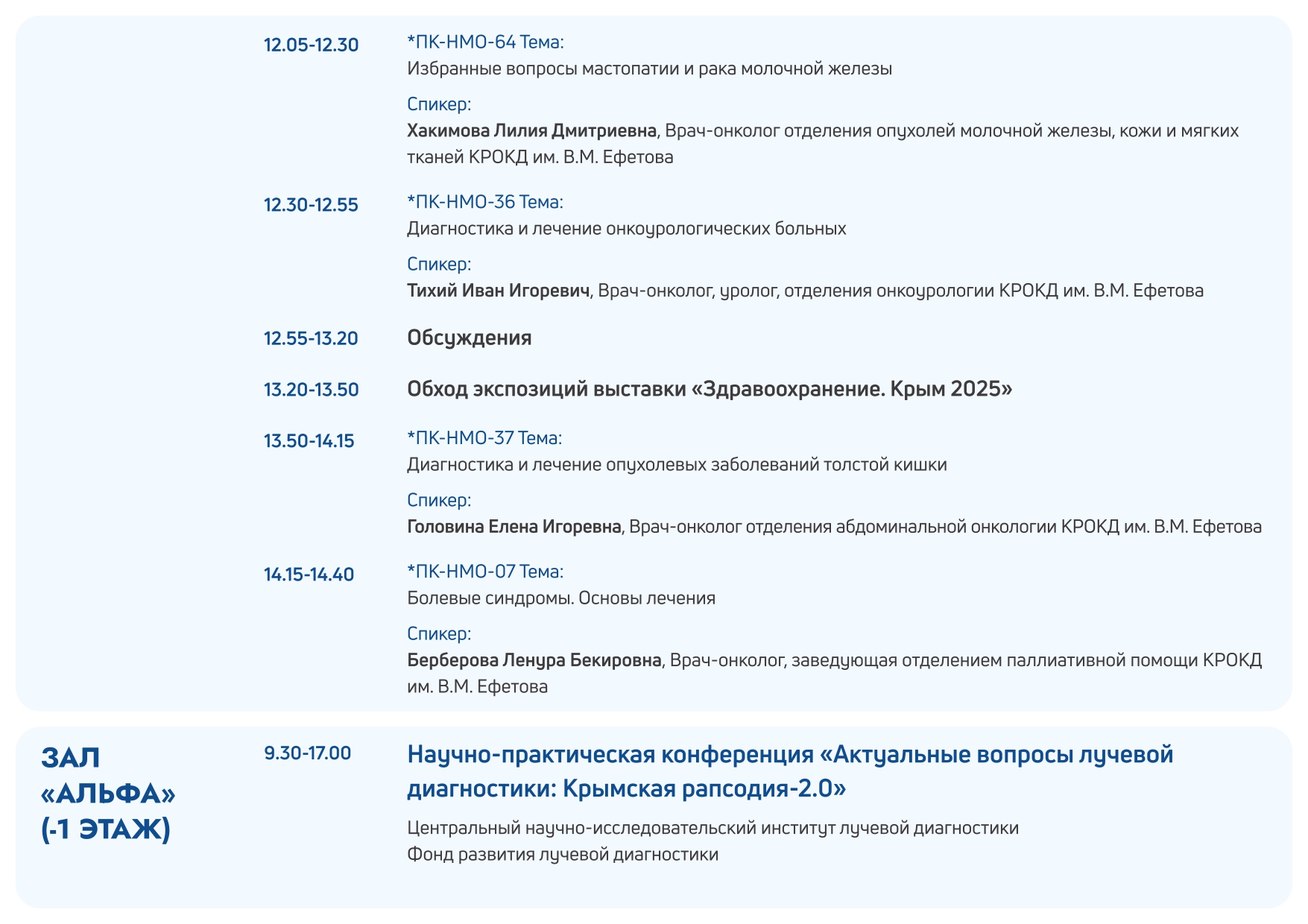 Деловая программа "Здравоохранение. Крым 2025"