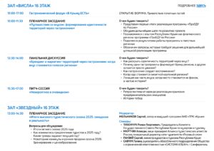 Деловая программа ТуристЭкспо. Крым 2025