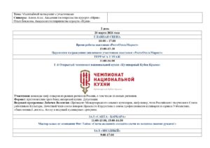 Деловая программа «РестоОтельМаркет-2026»